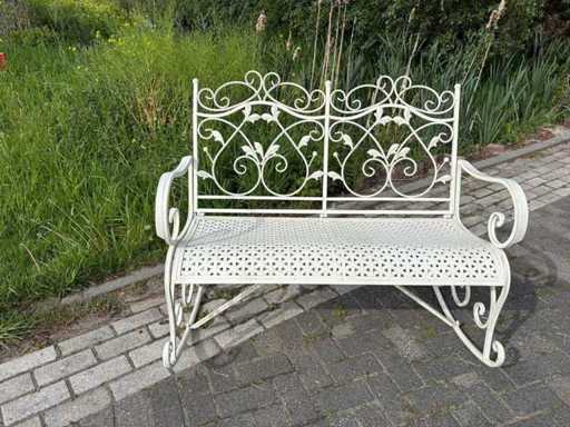 French garden bench