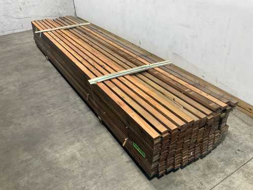 Hardwood starter cabin profile 400x6.5x2.7 cm (100x)