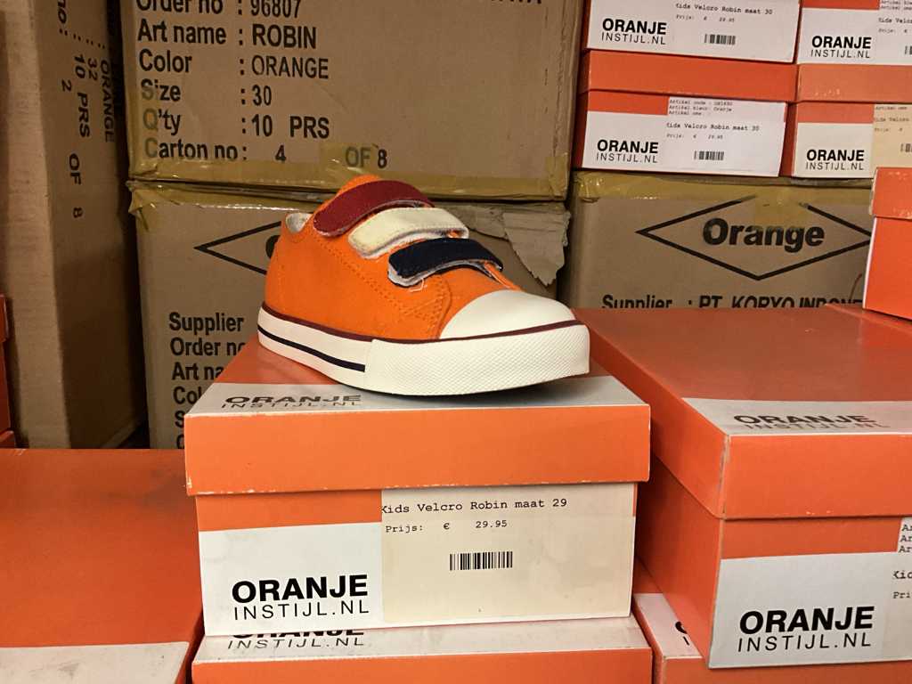 Oranje in Stijl Oranje kinder sneaker (5x)