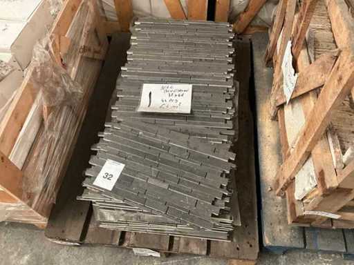 Piastrelle a mosaico di pietra blu del Belgio