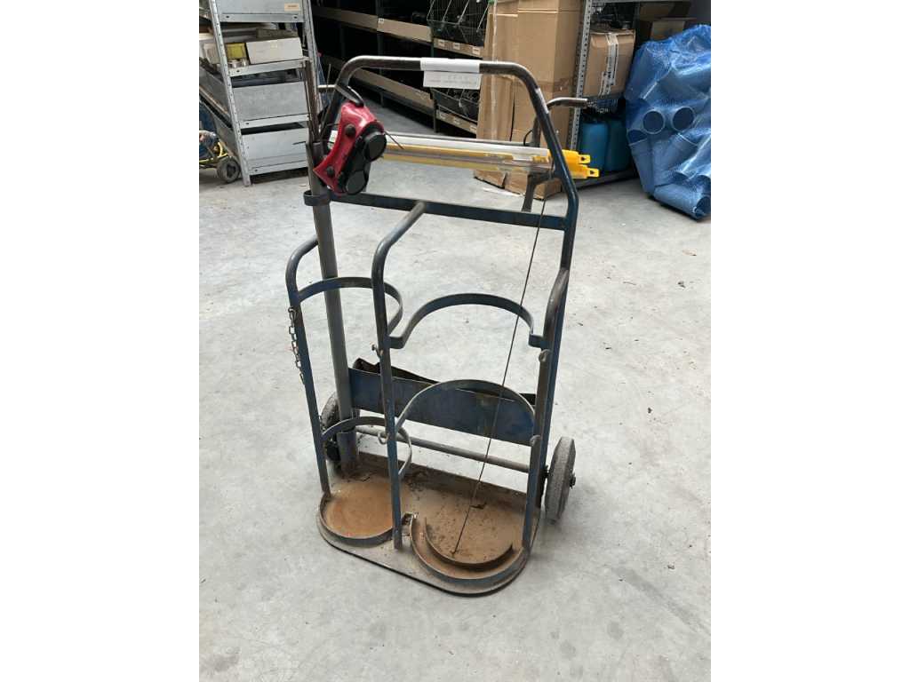 Metal Double Gas Cylinder Cart