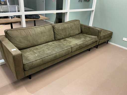 Woood - Driezitsbank met hocker