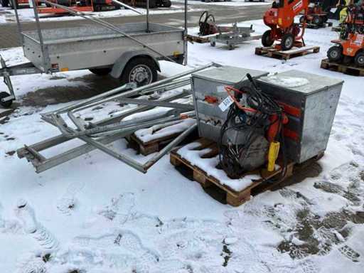 Imer ET300 verricello da tetto con cingolo della gru