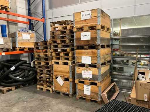 Viele verschiedene Paletten