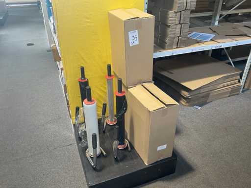 Palletfoliewikkelaar (4x) met folie