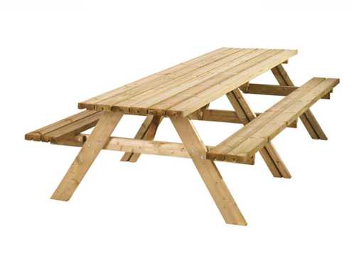 Picknicktafel "Lange Jan" - 300x70x73 cm