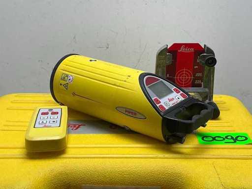 Laser kanałowy Leica Piper 100 z 2014 roku, w tym cel, bateria i ładowarka