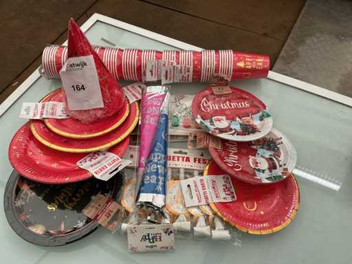 Party Weihnachten, Tischdekoration.