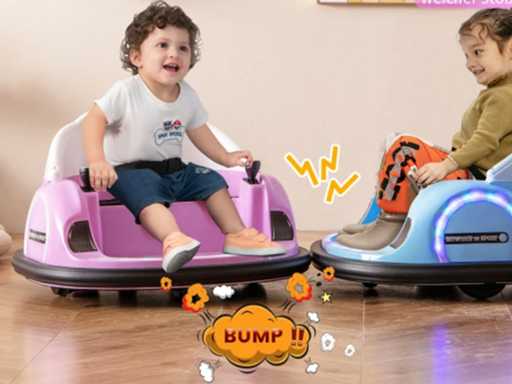 Elektrische botsauto voor kinderen met LED-lampen