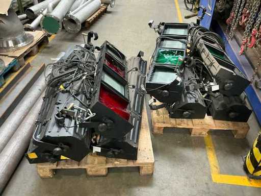 Theatre and stage luminaires (8x)