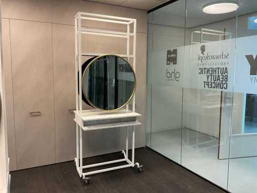 Comfortel Dwustronna rama lusterka/stanowisko robocze w salonie