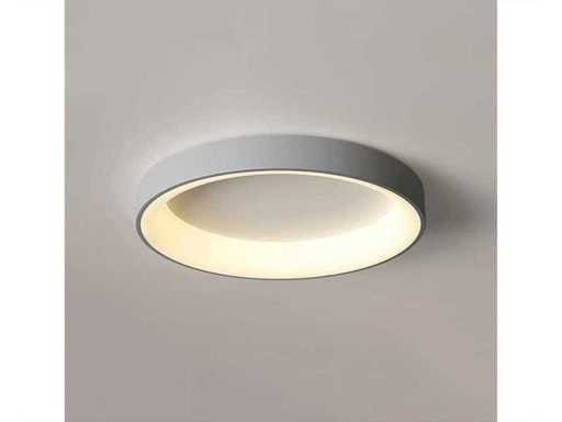 6 x Solo Anello 45 Plafond LED lamp grijs