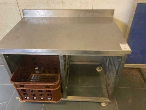 Stainless steel work table (2x)