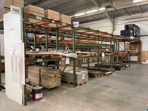 Heavy-duty shelf, with contents