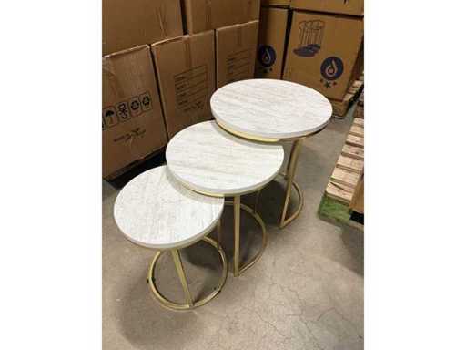 Trzyczęściowy stolik boczny