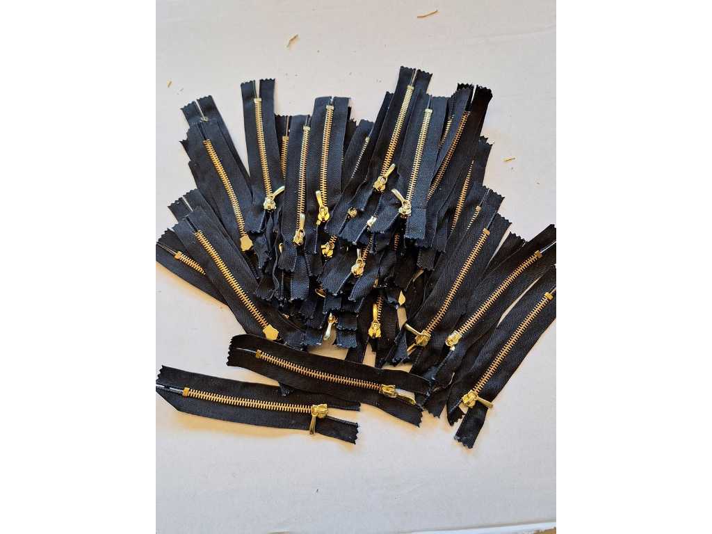 50 stuks ritsen 12cm metaal zwart