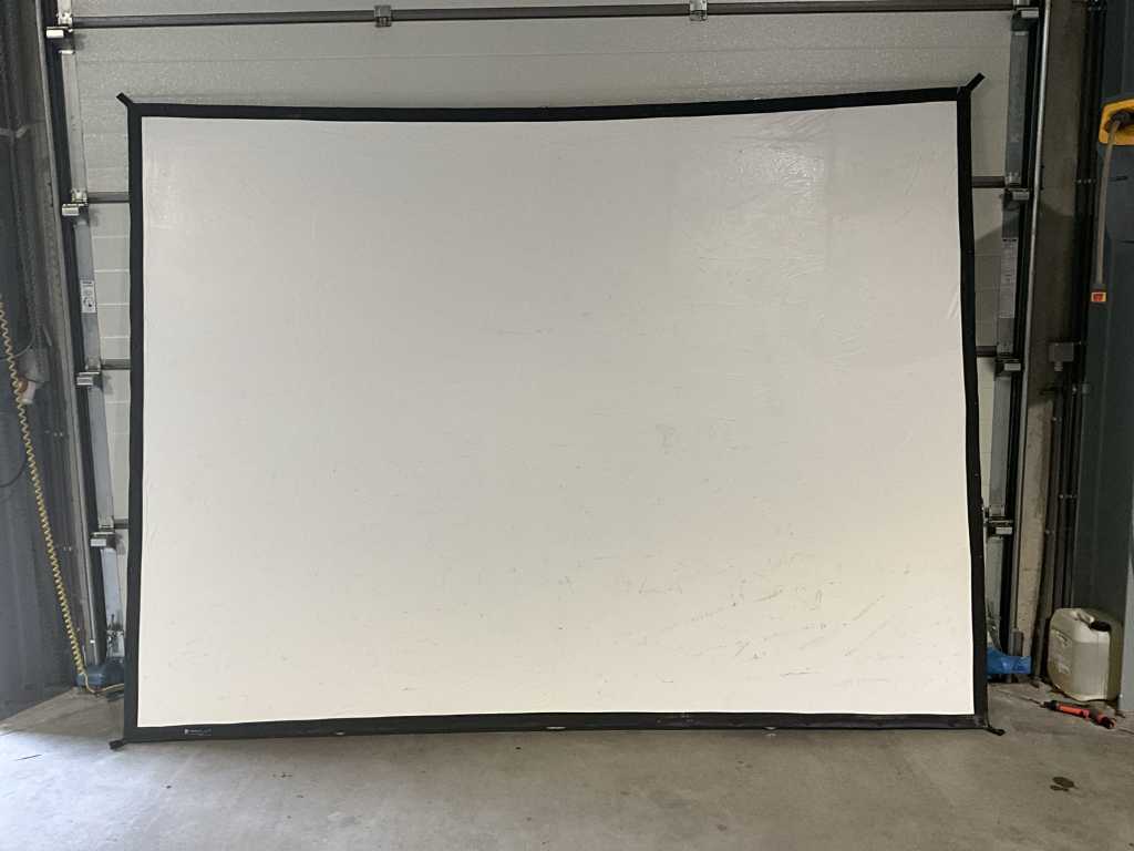 2x Projection screen with frame