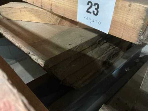 Verzaagde eiken boomstambladen (7x)