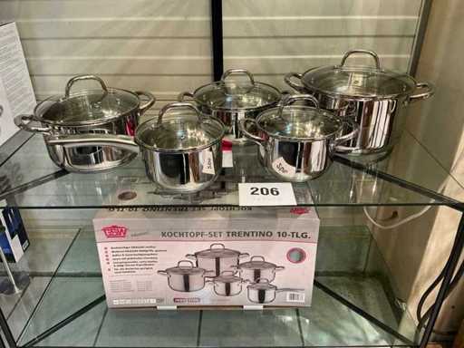 10-piece GSW cooking pot set