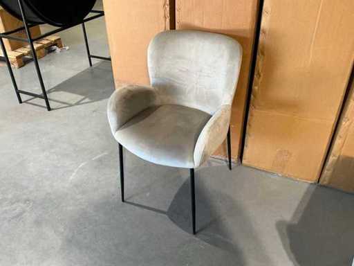 Richmond Interiors Amber Khaki Samt-Feuerschutzstuhl (4x)