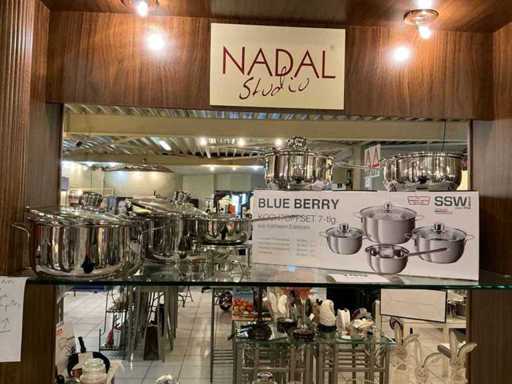 7 piece cooking pot set + sauce warmer