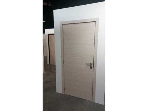 6 binnendeuren – Melamine afwerking eik beige – Volledige deursets