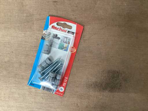Fischer 90916 fichière murale creuse PD12 avec vis, 4 pièces (40x)