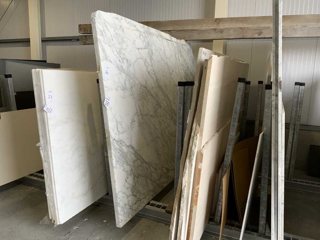 Weißer Carrara-Marmor (3x)