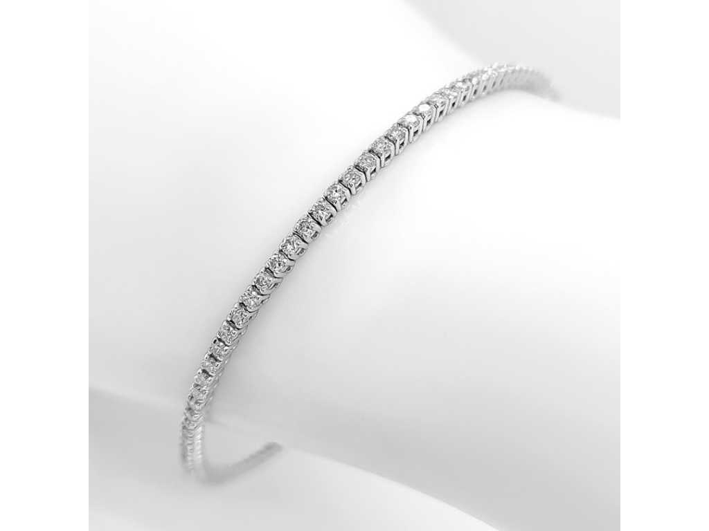 Bracelet de tennis de luxe diamant naturel 1,46 carat
