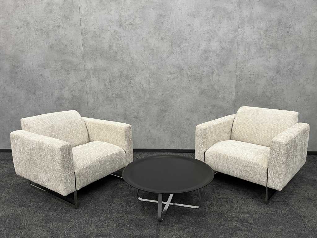 Artifort Mare/ Walter Knoll - design lounge set- nieuwe stoffering