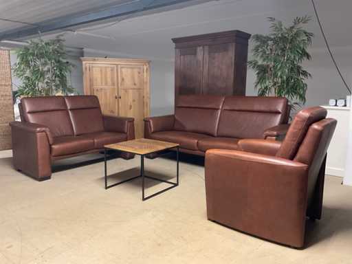 Set di divani in pelle Filor