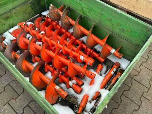 Diverse grondboor (9x)