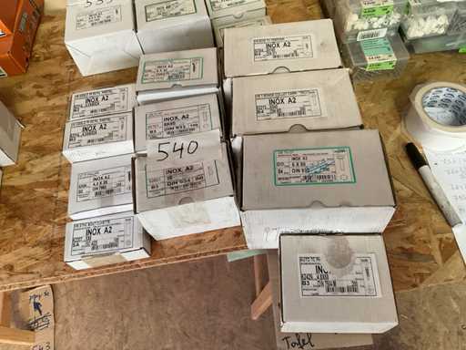 Inox schroeven en bouten