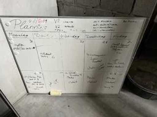 kantoor/werkplanner - Whiteboard and flipover (2x)