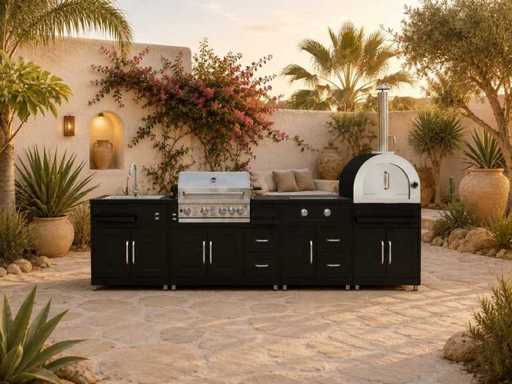 Field Outdoor Black Collection 5-piece Outdoor Kitchen