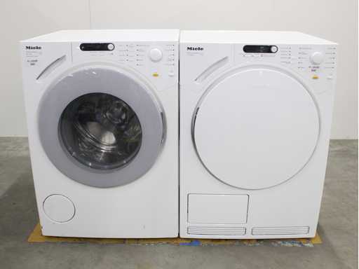 Machine à laver Miele W 1811 SoftCare System & Sèche-linge Miele T 7748 C SoftCare System