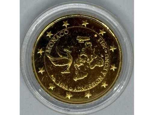 2 Euro Goudvergul – Monaco 2013 – 20 jaar toelating tot de Verenigde Naties