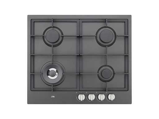 ETNA KG959ZTA - Gaskookplaat - met Wokbrander - Mat Zwart
