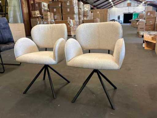 Soof Swivel dining chair (2x)