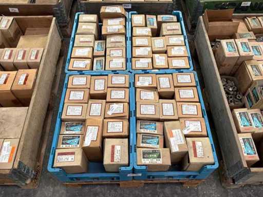 Verschiedene Schrauben mit Muttern (1375x)