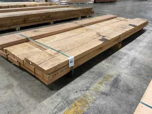 Frans eiken planken voorgeschaafd 52 mm ca. 0,423 m³