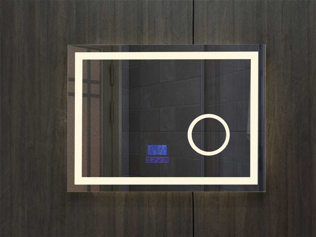 Specchio trucco bluetooth LED 80x70 cm NUOVO