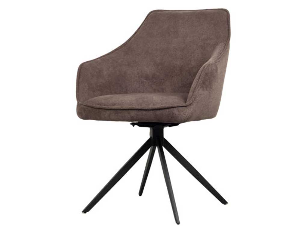 6x Design swivel chair 8751 Brown 