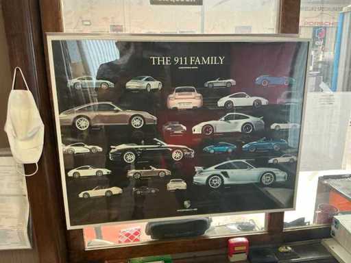 Porsche frames Wall decoration (10x)