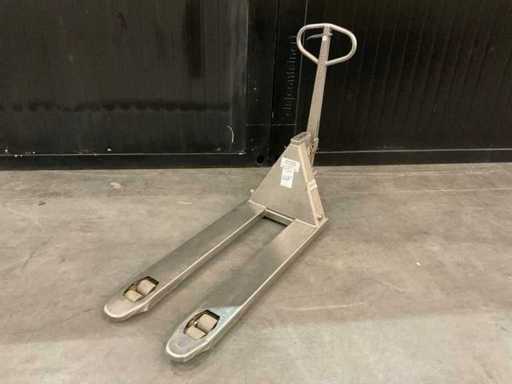Hand hydraulische palletwagen, RVS