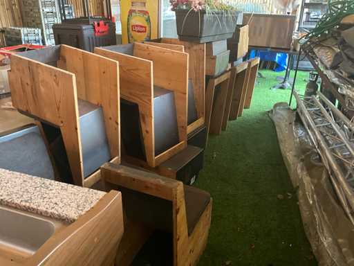 Terrace bench in modules