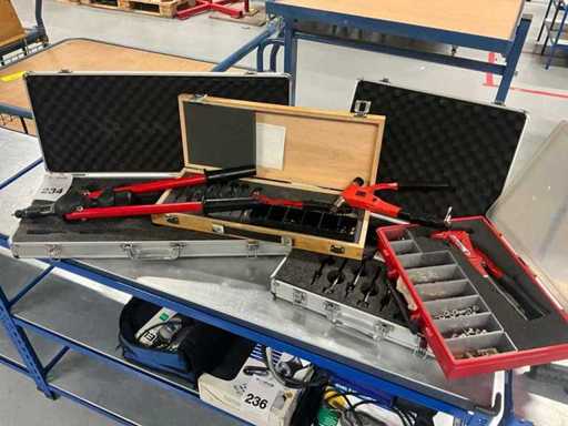 Rivet/blind riveting pliers (4x)