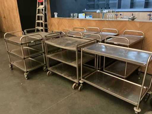 Lot Serveerwagens (9x)