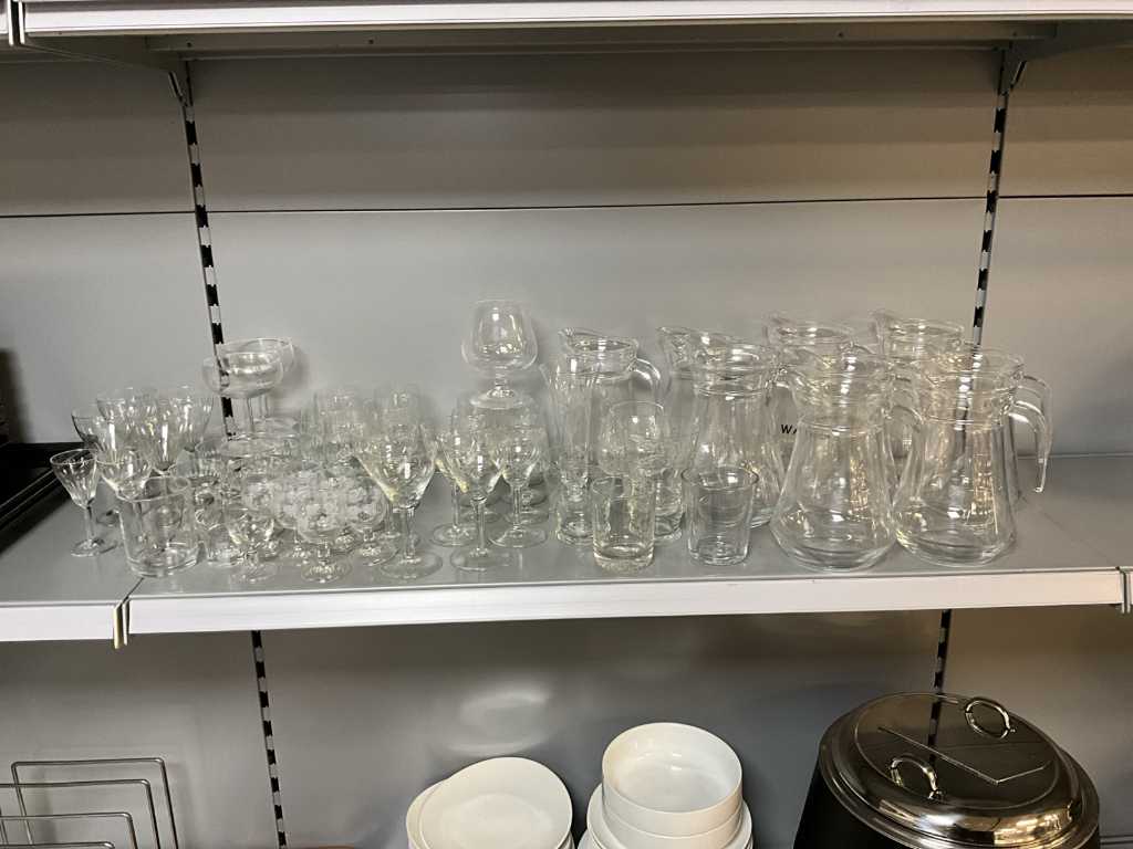 Sappans and glassware
