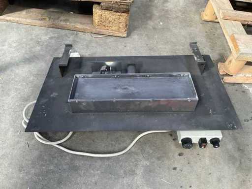 Zestaw palników z blokiem gazowym do kominka gazowego